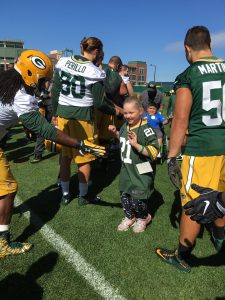 Caylee - high fives