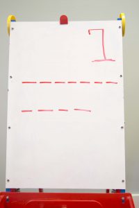 Shaving cream hangman board