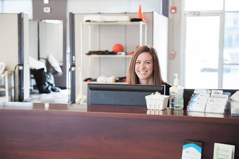 kinetic edge physical therapy Ames West front desk