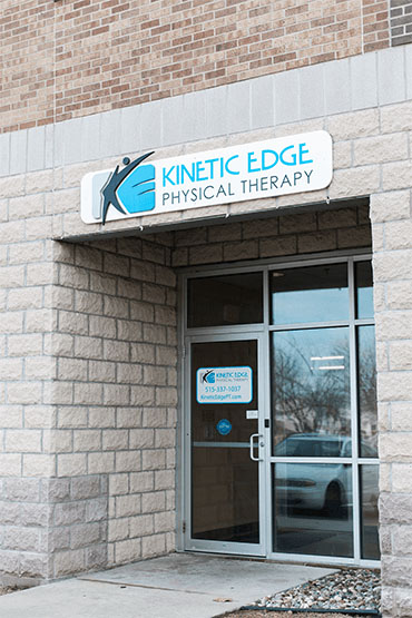 kinetic edge physical therapy Ames West front door 2