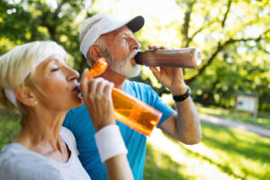 people drinking water