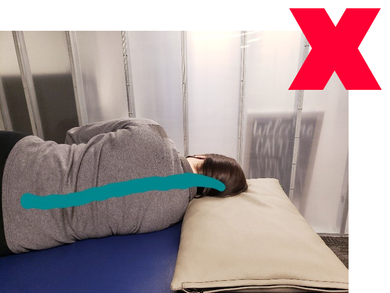pillow position incorrect
